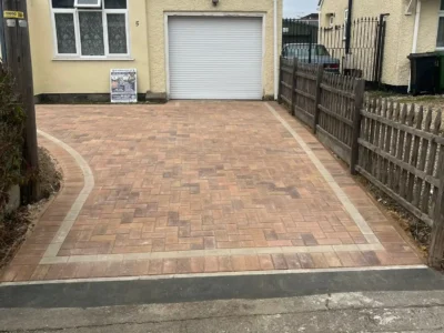 Block paving driveway Essex