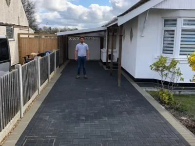 J & d paving black block paving 3 Essex