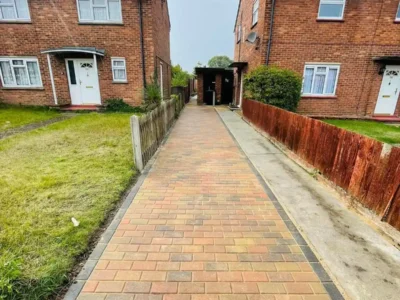 J & d paving orange and cream block paving 10 Essex