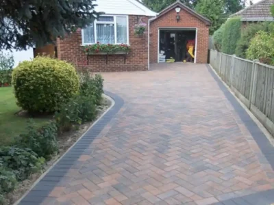 J & d paving orange and cream block paving 11 Essex