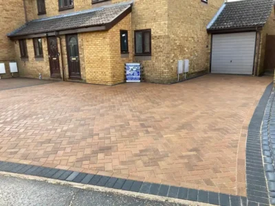 J & d paving orange and cream block paving 15 Essex