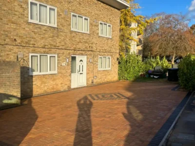 J & d paving orange and cream block paving 2 Essex