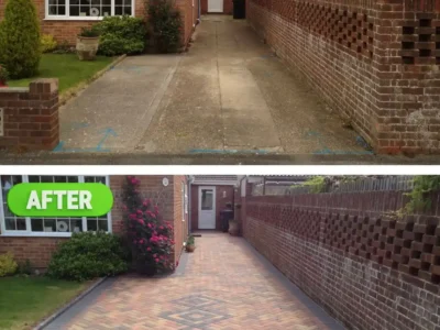 J & d paving orange and cream block paving 21 Essex