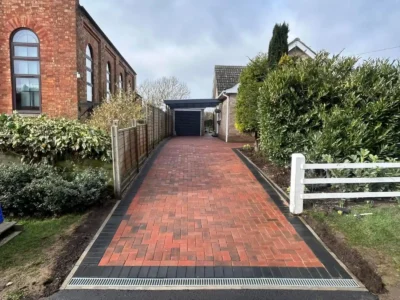 J & d paving orange and cream block paving 8 Essex