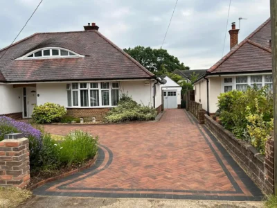 J & d paving red blocks 1 Essex