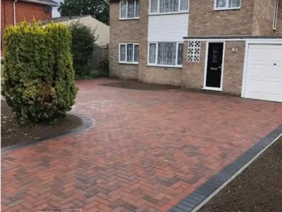 J & d paving red blocks 3 Essex