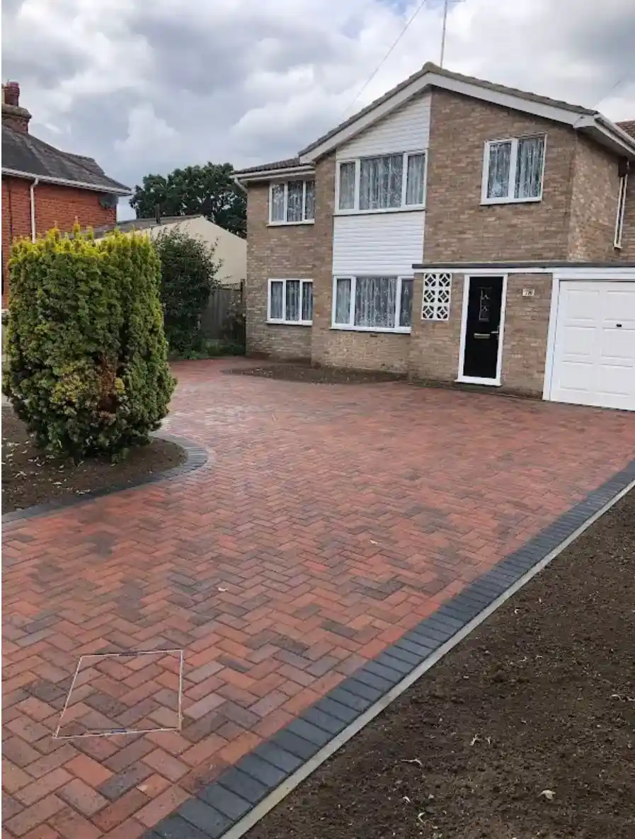 J & d paving red blocks 3 Essex