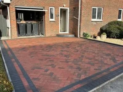 J & d paving red blocks Essex