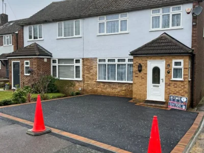 J and d paving resin driveway Essex