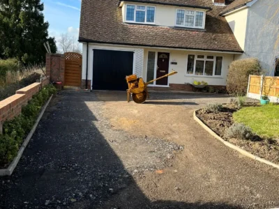 J and d paving resin driveway before and after 2 Essex